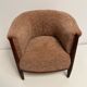 Fauteuil en forme de tonneau années 20-30