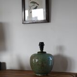 Green ceramic lamp (without lampshade)