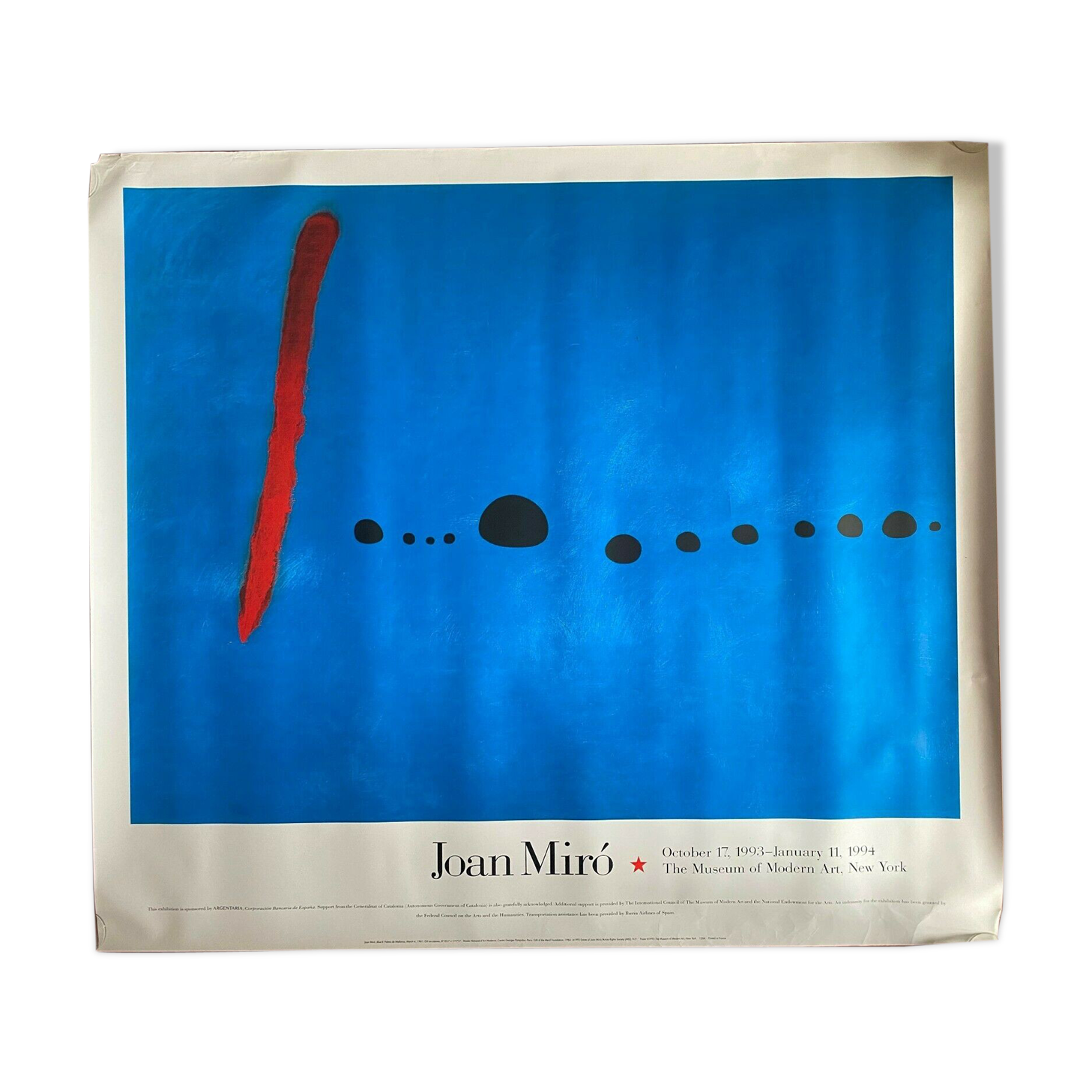 Poster "Joan Miro" Museum of Modern Art New York 1993