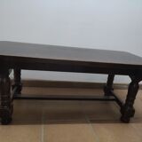 Coffee table in solid walnut wood