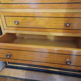 Lemonwood cabinet with 5 drawers
