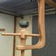 Chandelier Design Guillerme and Chambron in vintage oak