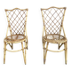 Chaises en rotin  à croisillons