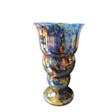 Boho chic iridescent/Iridescent vase. Millefiori. Wilhelm Kralik