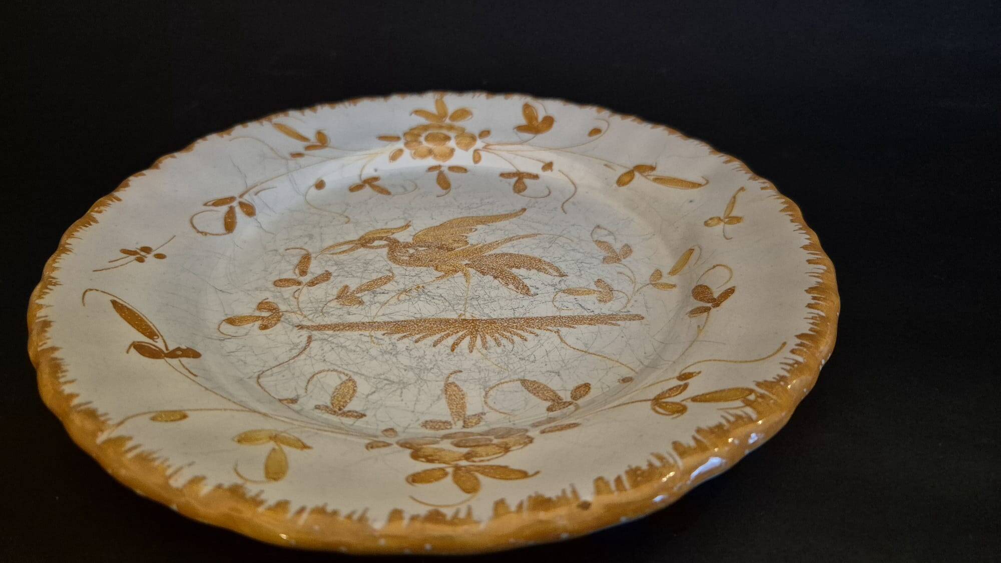 4 Handmade Martres Tolosane Dessert Plates