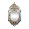 19th century Venitien mirror in bevelled and engraved glass