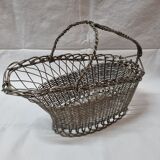 Silver metal bottle holder