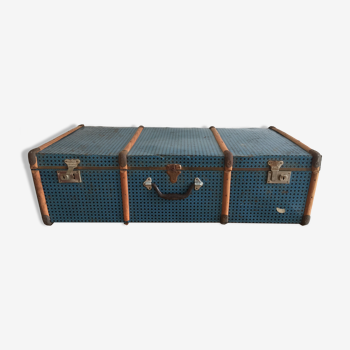 Blue vintage suitcase