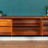 Retro Teak 1960s Long Meredew Sideboard On Hairpin Legs