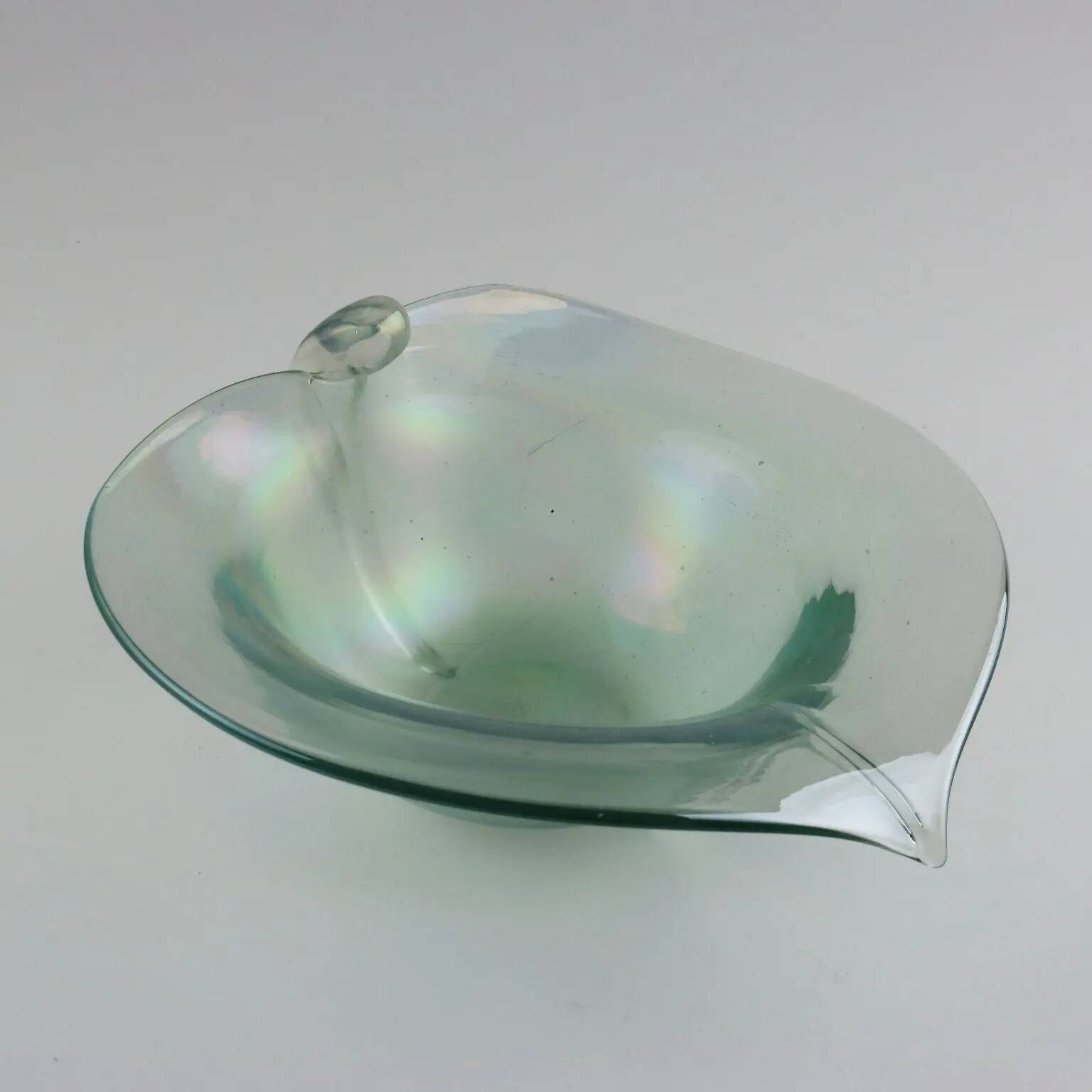 Vintage glass bowls, Murano manufacture, Italy, mid-20th century.