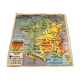 School map of france agriculture & livestock and administrative france 50s-60s