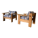 pair of pine armchairs, 1970