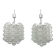 Pair of Mid-Century Murano Bubble Glass chandeliers. Italy 1960s