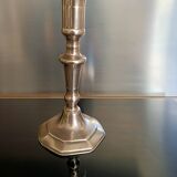 Copper-plated bronze candlestick, 18th century