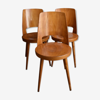Lot de trois chaises Mondor de la maison Baumann - 1964