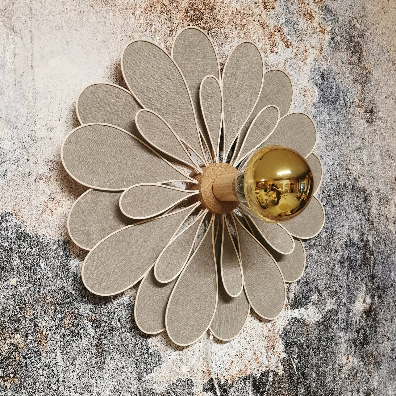 Flower wall light