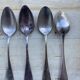 8 silver metal spoons Apollo goldsmith