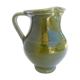 Green ceramic pitcher