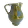 Green ceramic pitcher