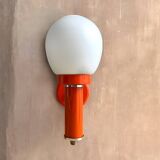 Mid Century orange wall sconce lamp 1970s