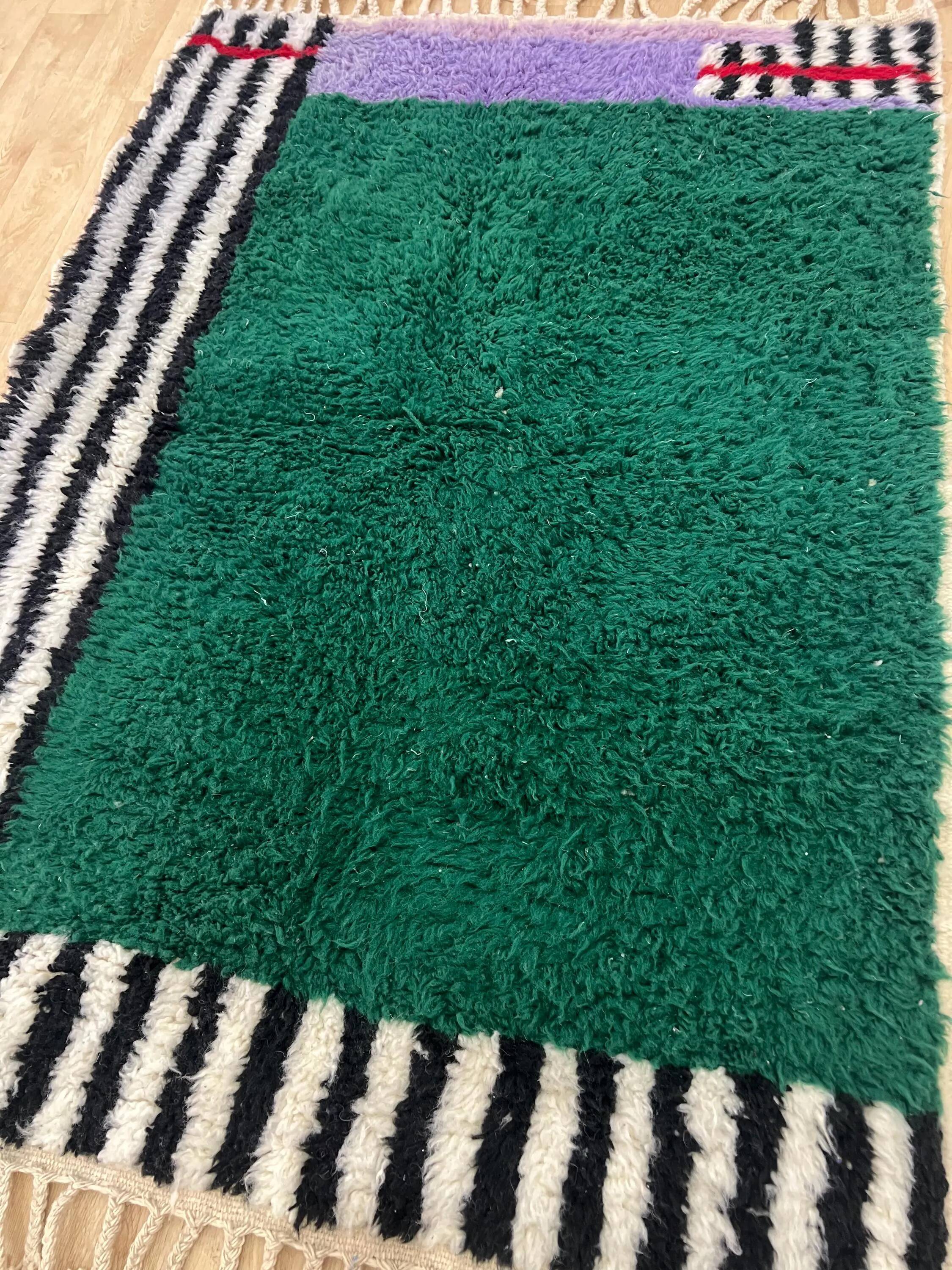 Traditional handmade carpet 250cm x 150cm Moroccan