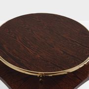 Alberto Pinto pair of wenge and brass side tables 1990