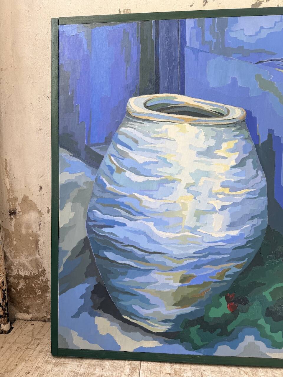 Saunière Audouze XL blue jar painting