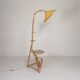 Bamboo floor lamp, 1950s