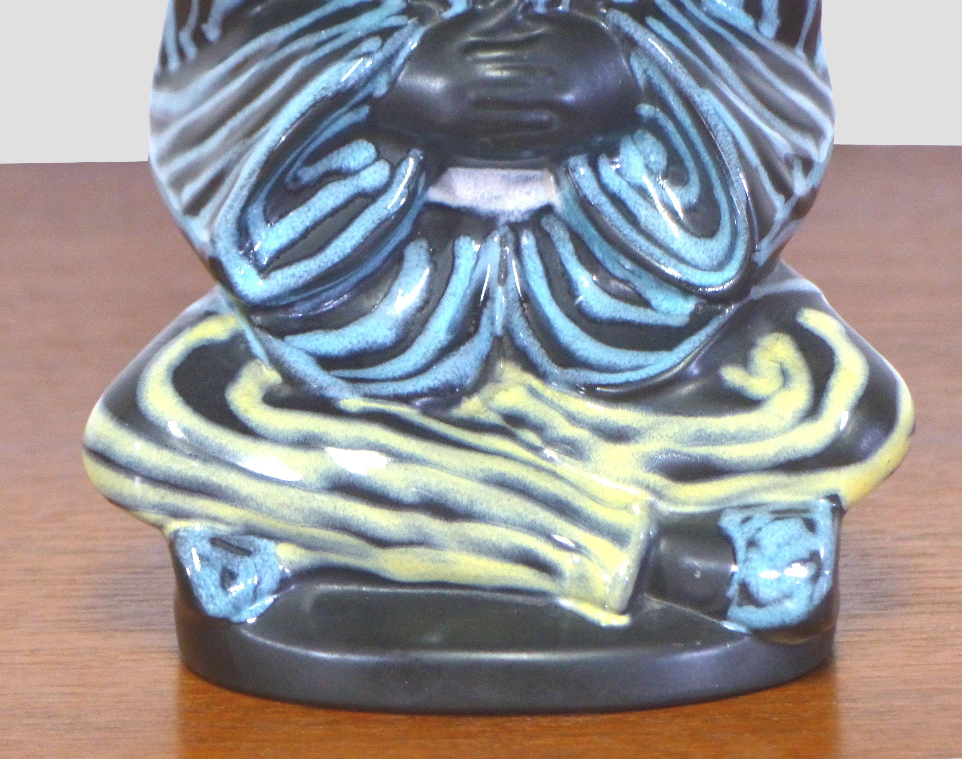 Vintage Scandinavian ceramic lamp Soholm 1950