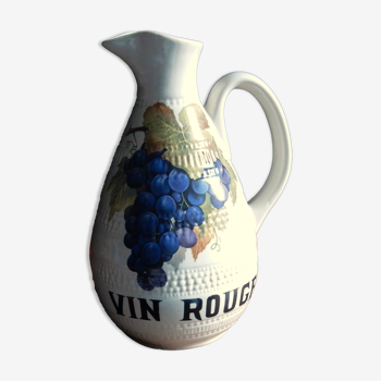 Wine pitcher digoin sarreguemines grespots