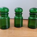 Apothecary bottles green glass jar