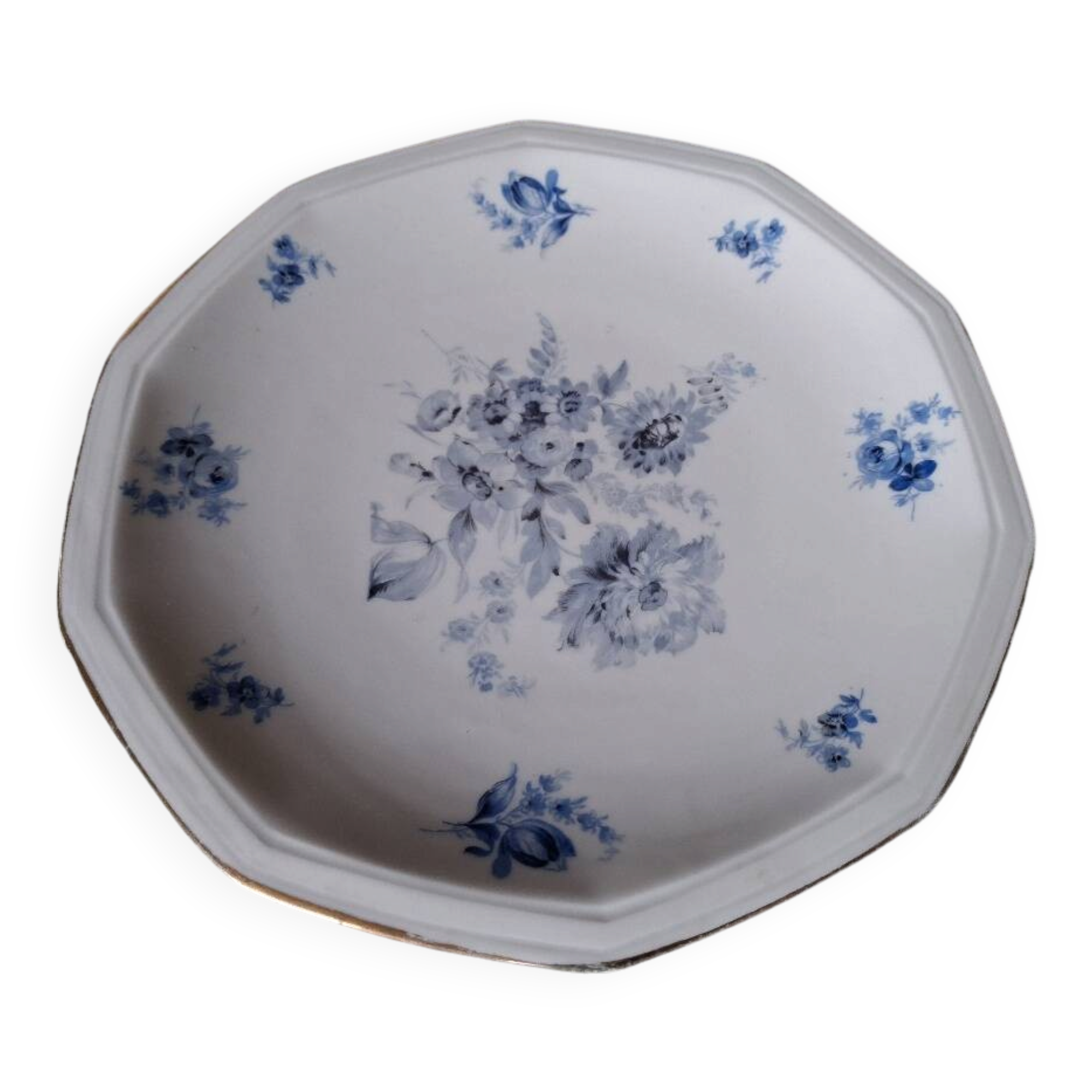 Compotier / assiette montée en porcelaine de limoges 1920-1930