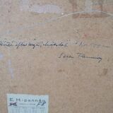 Steen Flemming ( 1897-1977 ), Swedish Impressionist Painting, 1948, Oil on Panel, Framed.