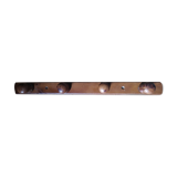 Coat rack patinated wood 4 hooks