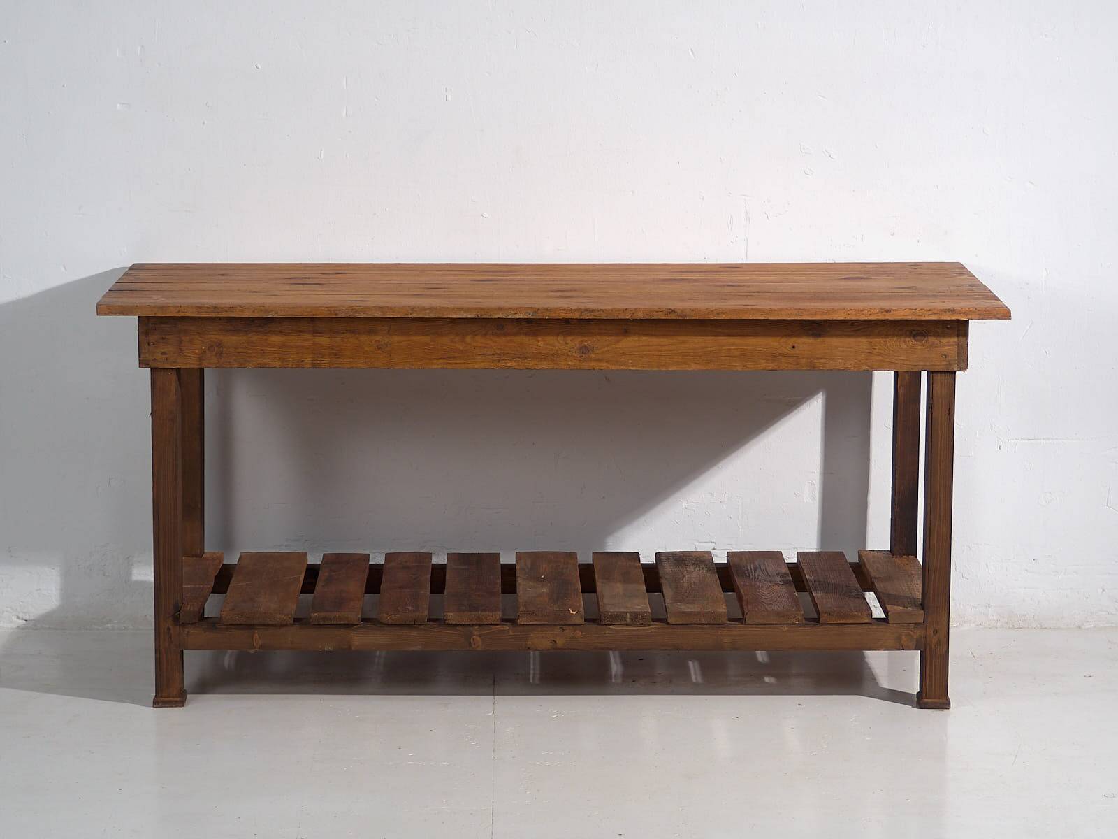 Antique solid wood kitchen island (c.1920) #5