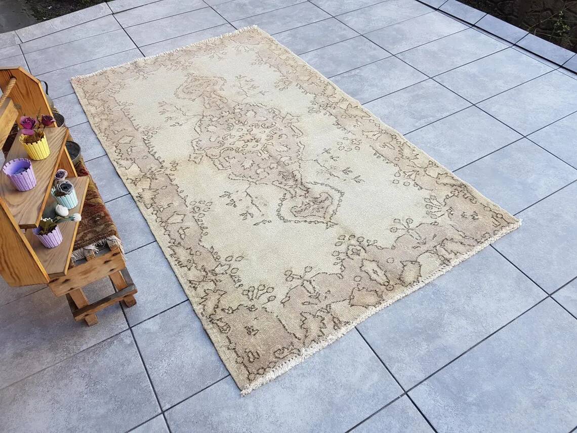Tapis oushak anatolien beige