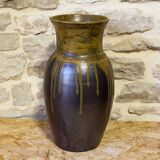 Large glazed stoneware vase Lucien Arnaud Saint-Amand-en-Puisaye