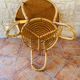 Rattan coffee table with range magazines, vintage circa 60's