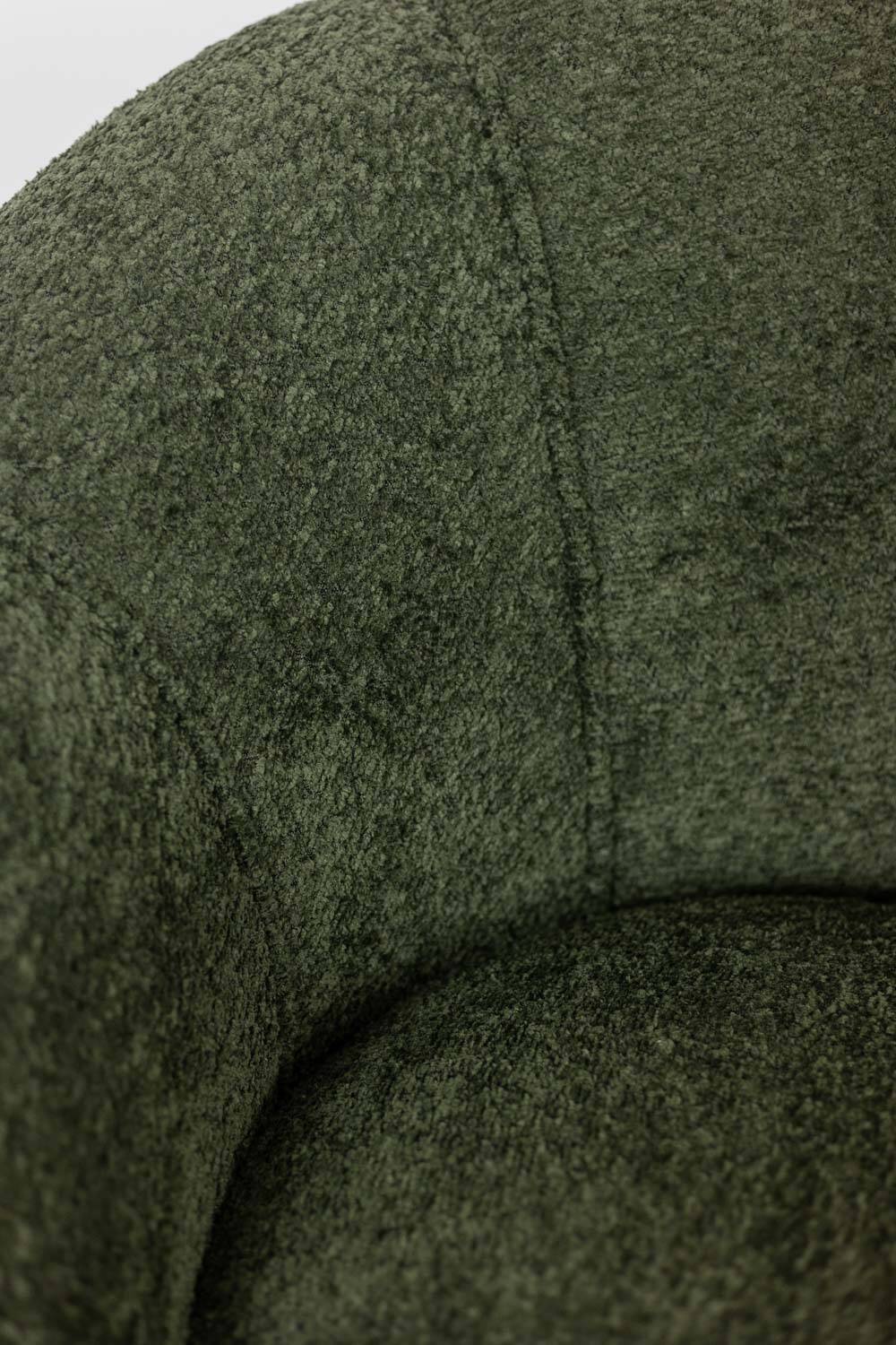 Sofa in bouclette fabric. Contemporary work.