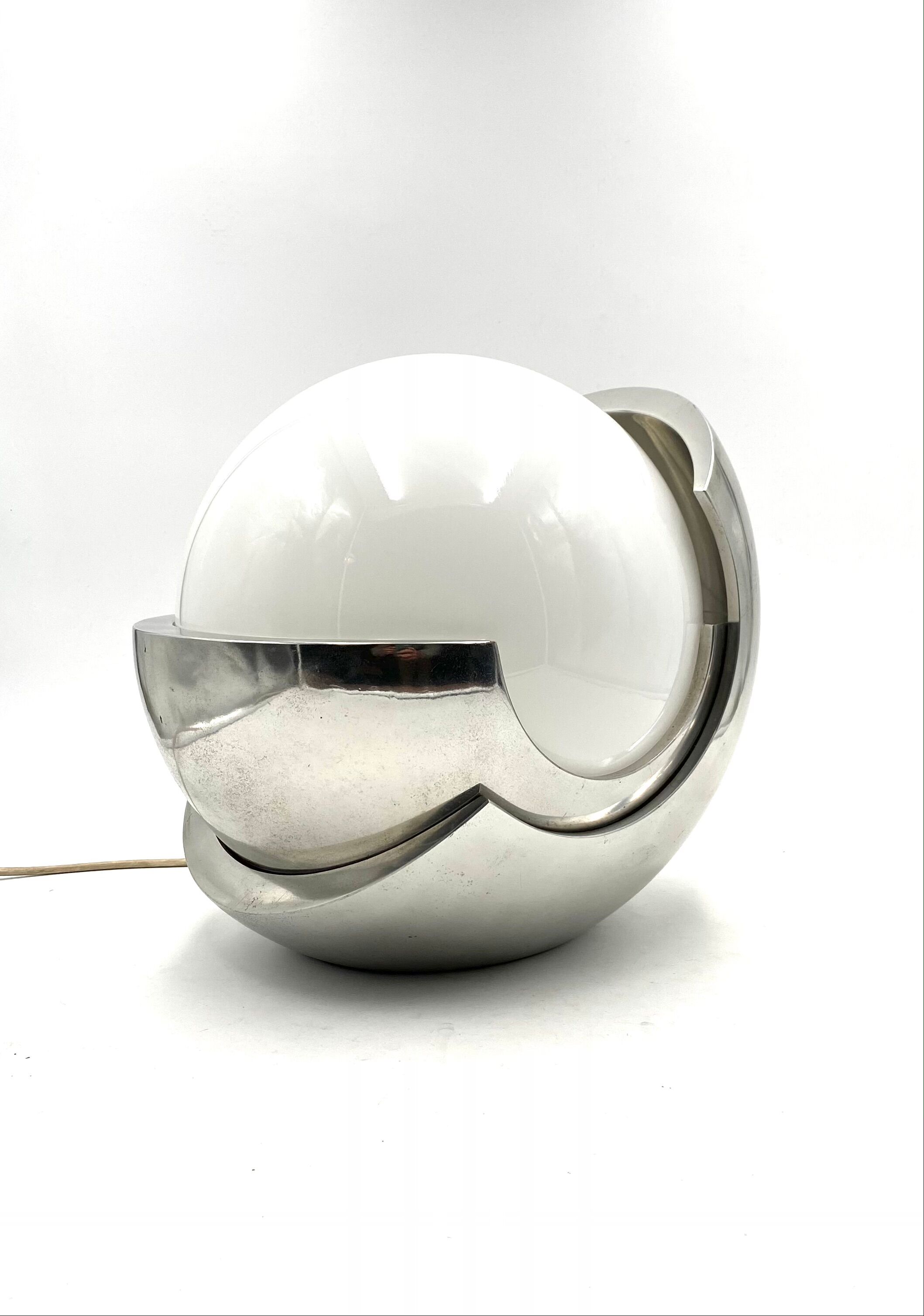 Giacomo Benevelli, 'Roto' Sculptural Table lamp, Gaetano Missaglia 1970, original signature