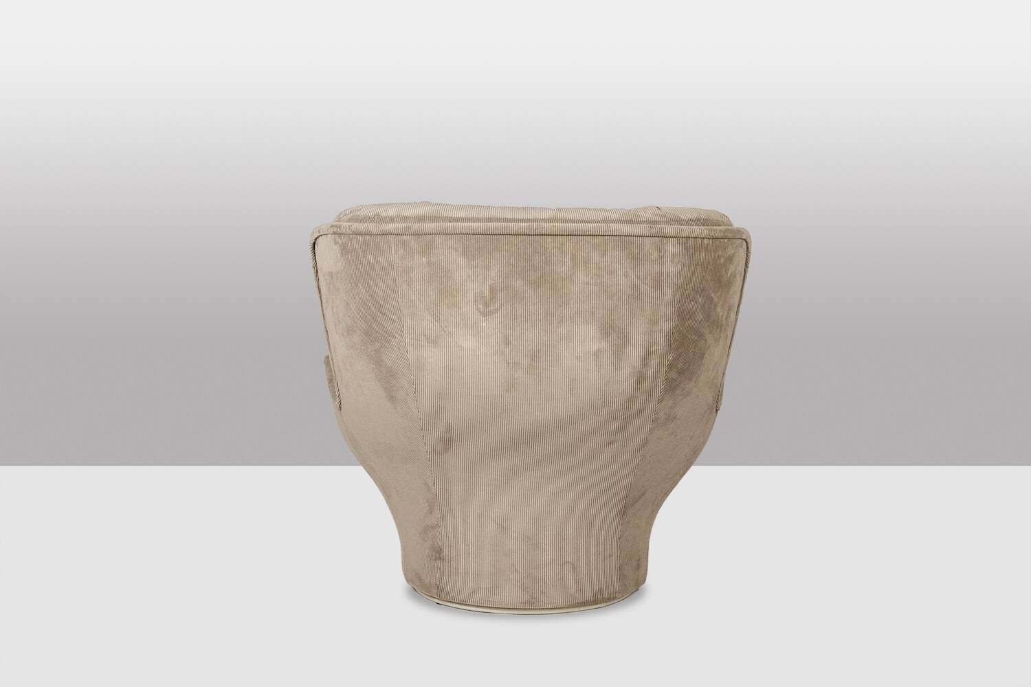 "Karaté" armchair in velvet by Michel Cadestin for Airborne, circa 1970.