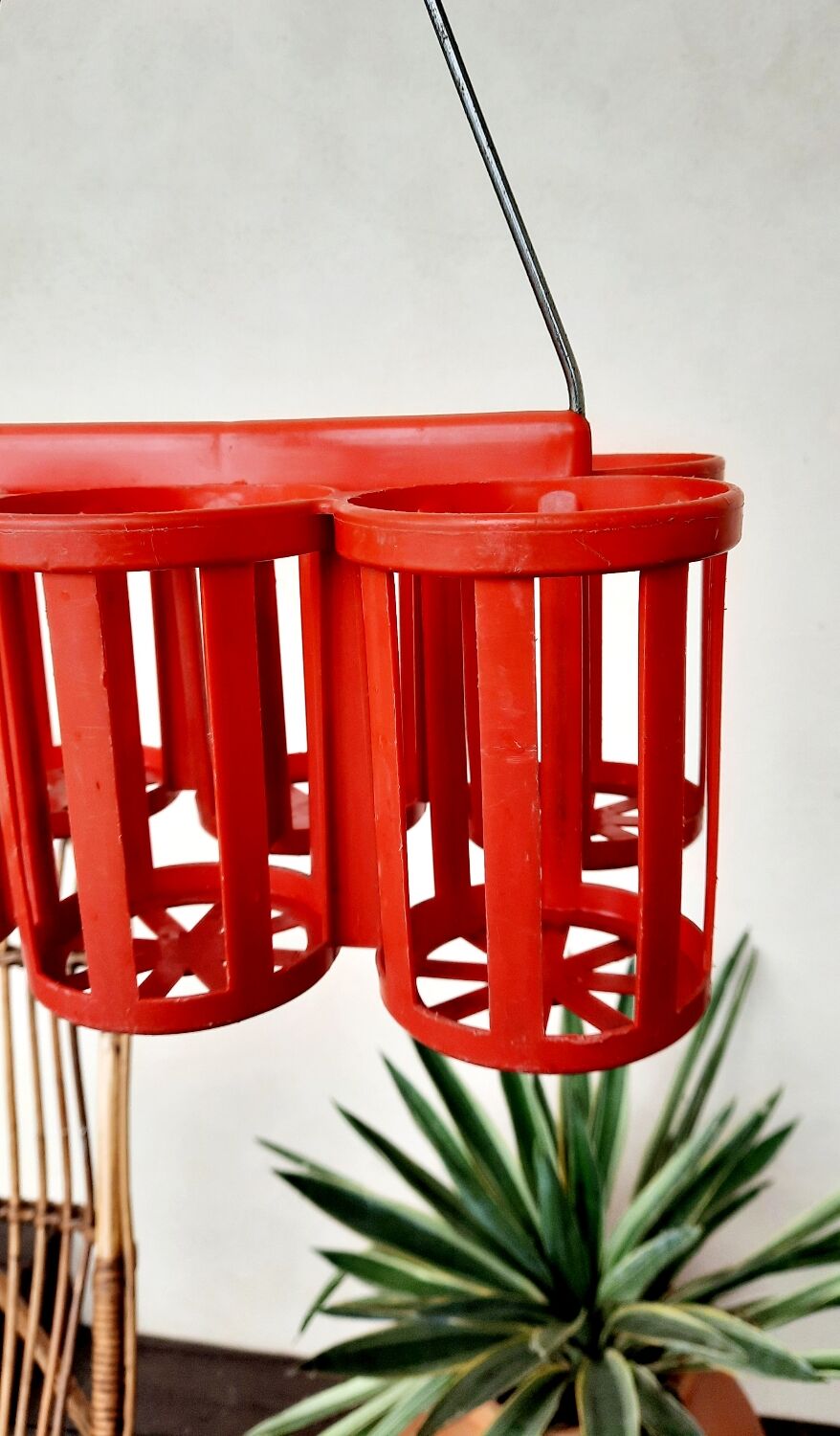 Porte bouteille en plastique vintage