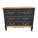 Restored solid wood chest of drawers