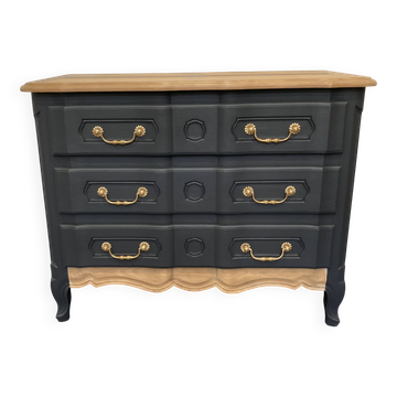 Commode en bois massif, restaurée