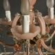 Vintage Italian Pink Opaline Murano Glass Chandelier