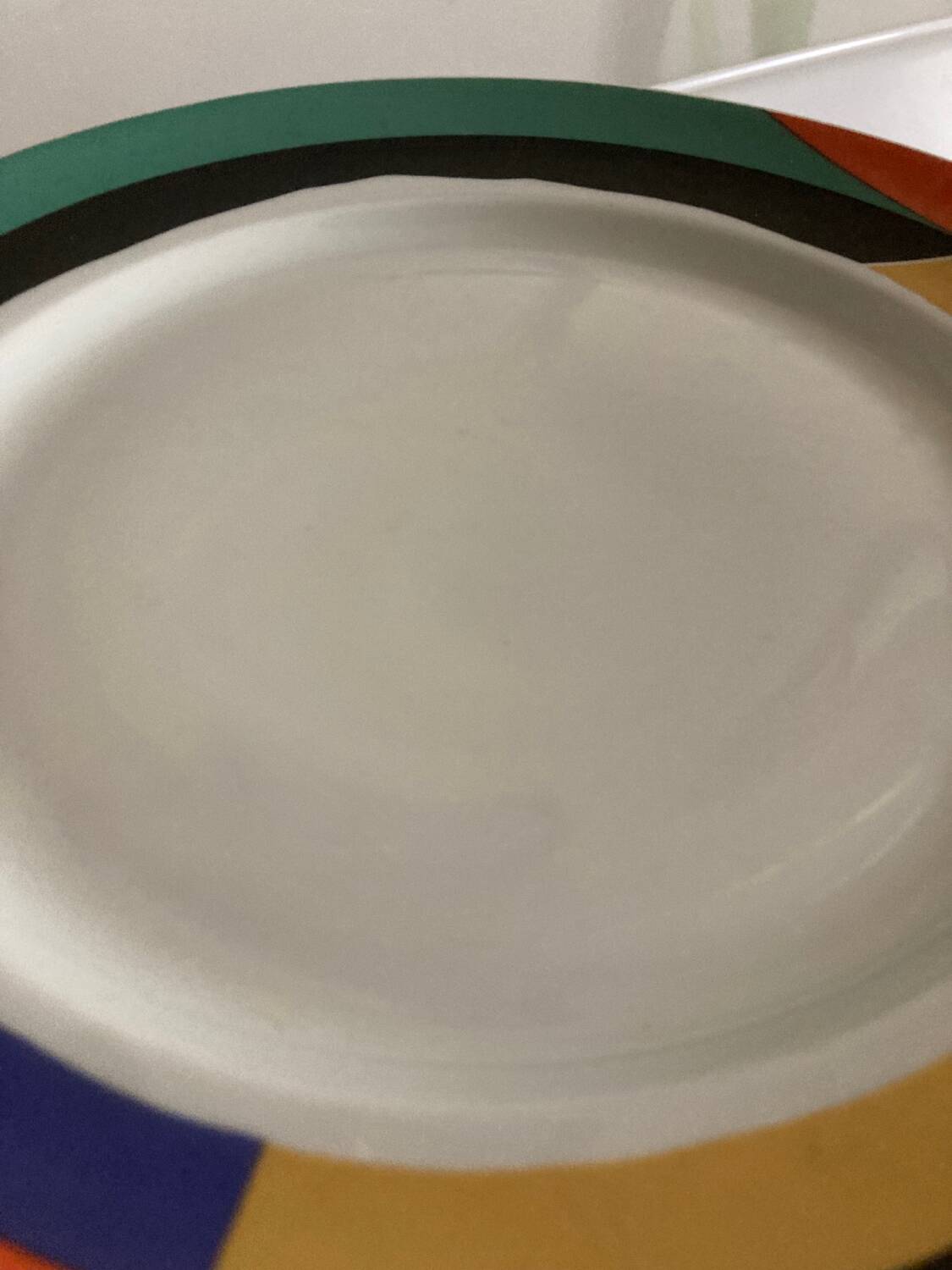 6 Memphis Style Dinner Plates by Habitat Vintage