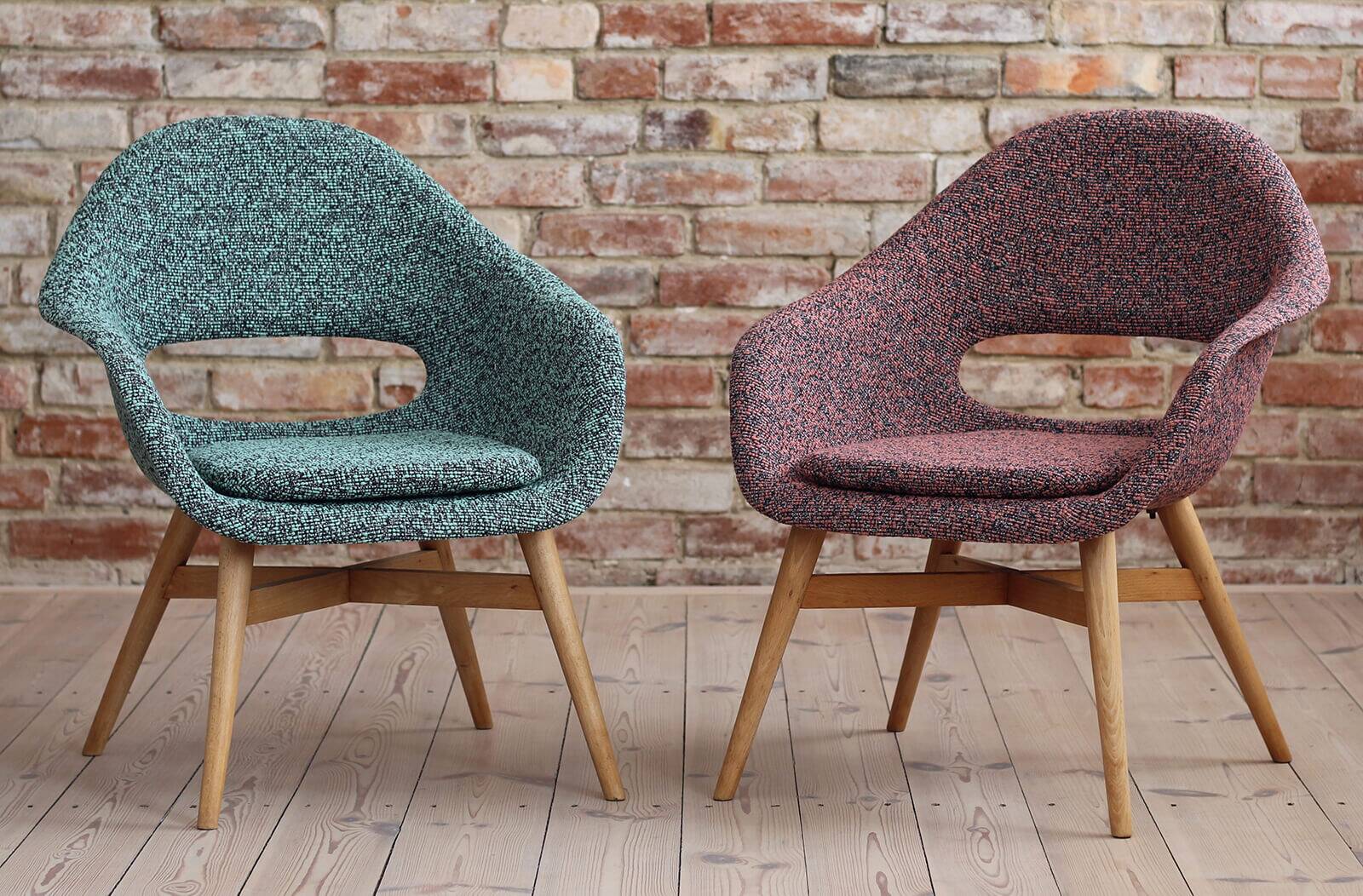 Set of 2 Lounge Chairs designed by Miroslav Navrátil, 1950s, Czech Republic