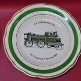 6 plates from the le chemin de fer collection gien france