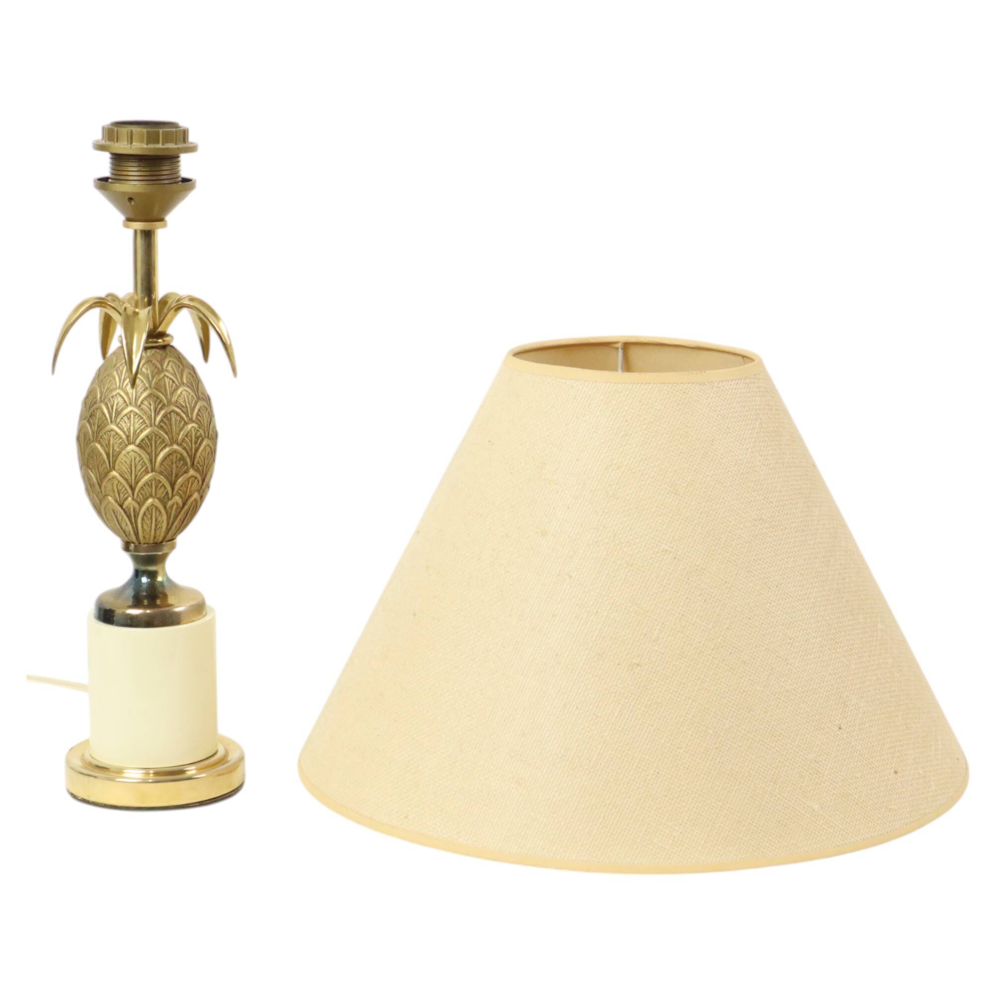 Brass Pineapple Lamp Style Maison Charles Hollywood Regency