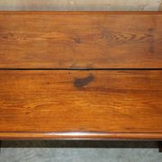 Victorian Gothic library table in antique oak